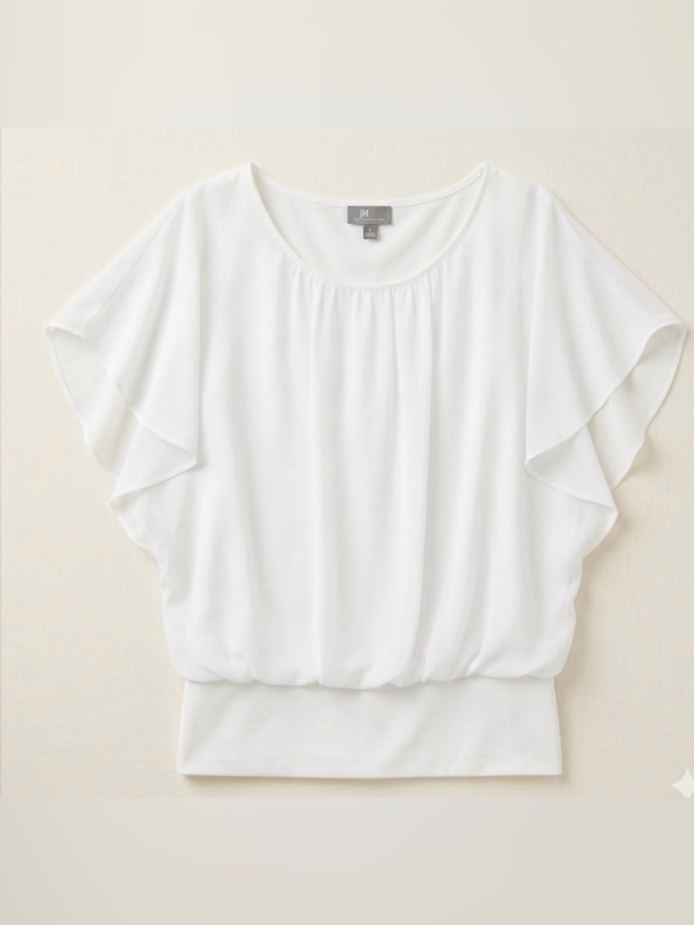 JM Collection White Blouse